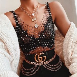 ISO Ooh La Luxe Rhinestone Top